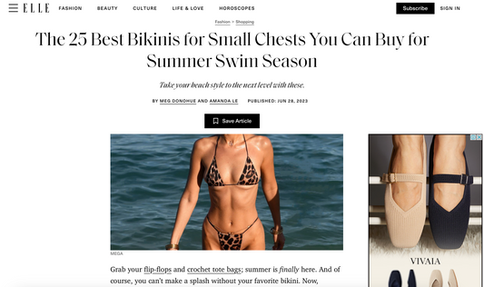 ELLE: The 25 Best Bikinis for Small Chests You Can Buy for Summer Swim Season