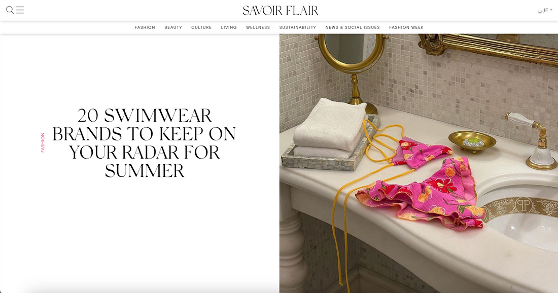 SAVOIR FLAIR: 20 SWIMWEAR BRANDS TO KEEP ON YOUR RADAR FOR SUMMER