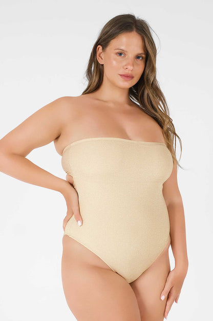 Scarlet One Piece / Champagne Shimmer