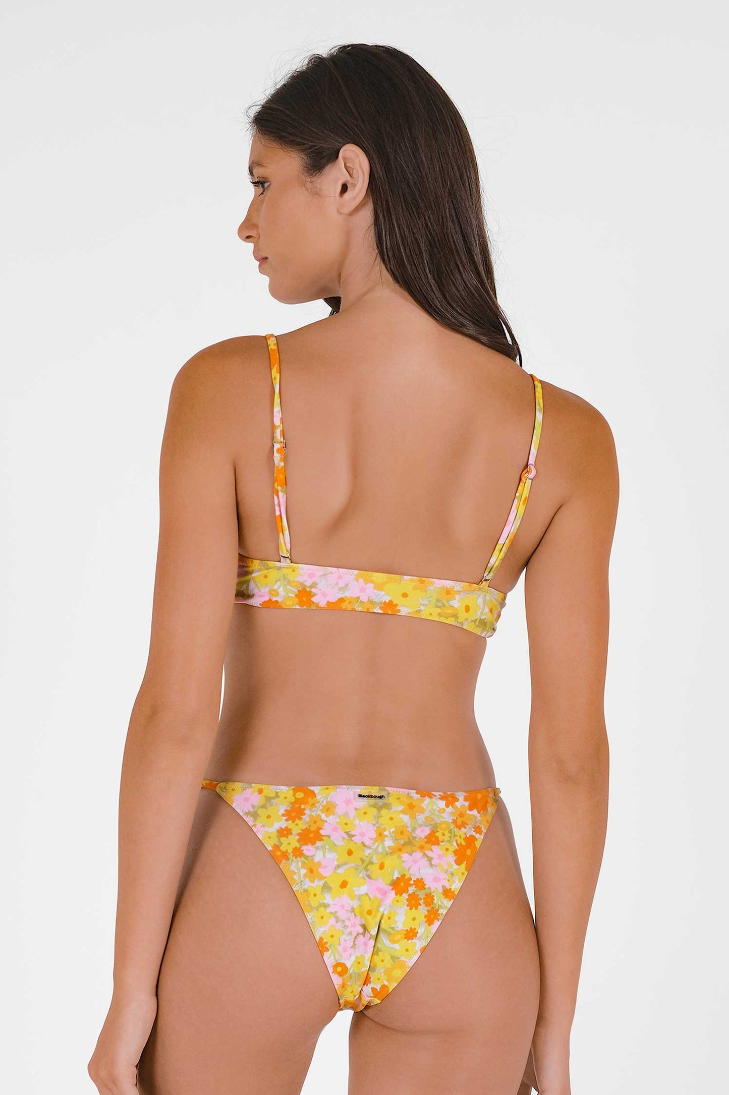 Daniella Side Tie Adjustable Bottoms / May Flowers FINAL SALE