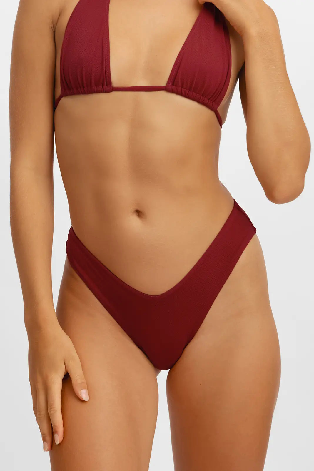 Stassy Cheeky Bottoms / Cherry Wine Pointelle