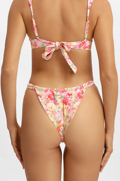 Giana Ruched Cheeky Bottoms / Flower House