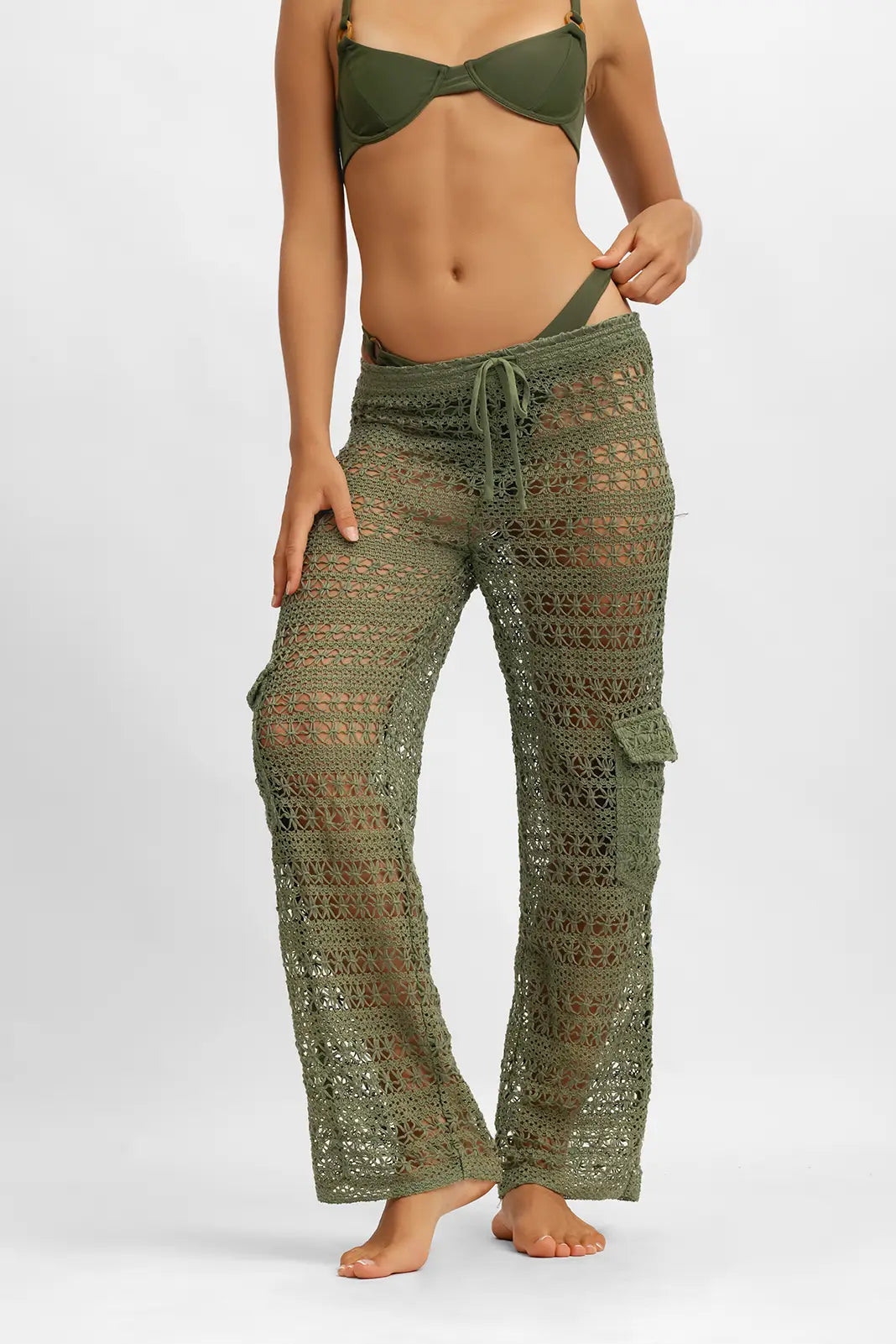 Regina Cargo Pants / Basil Smash