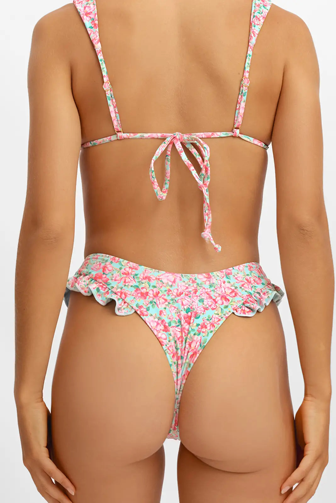 Candice Ruffled Cheeky Bottoms / Fresh Blooms