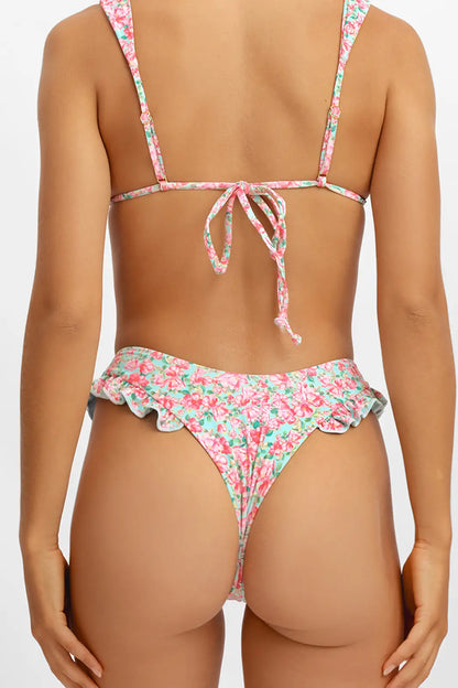 Candice Ruffled Cheeky Bottoms / Fresh Blooms