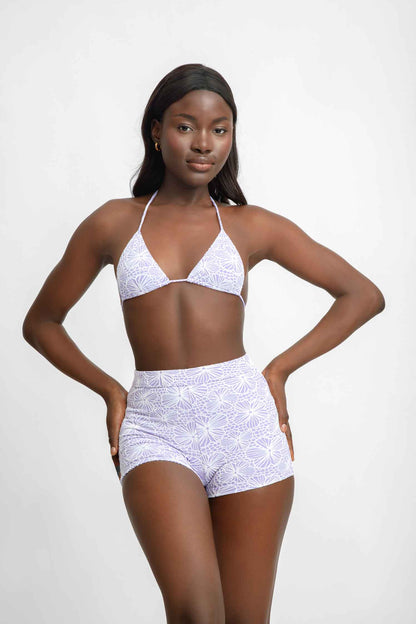 Tori Swim Shorts / Lavender Jacquard