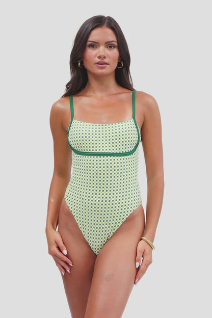 Heidi Square Neck One Piece / Fairway Terry