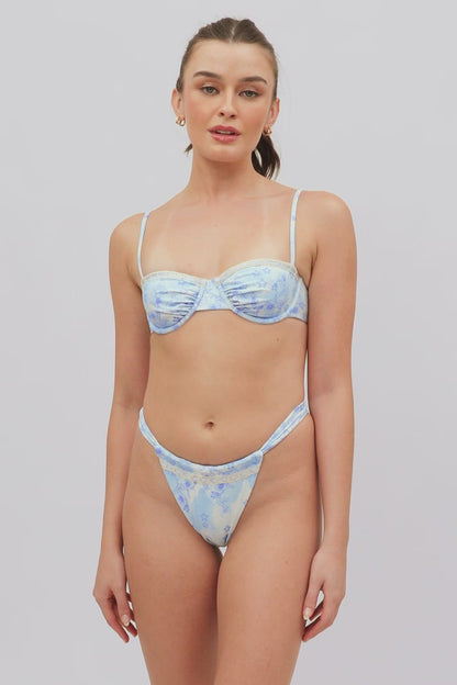 Georgia Ruched Underwire Top / Stardust FINAL SALE