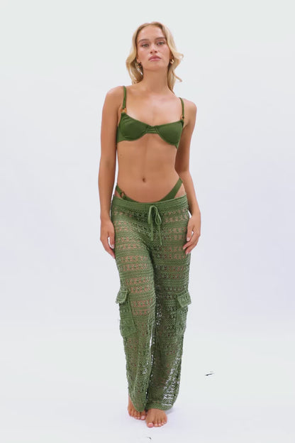 Regina Cargo Pants / Basil Smash