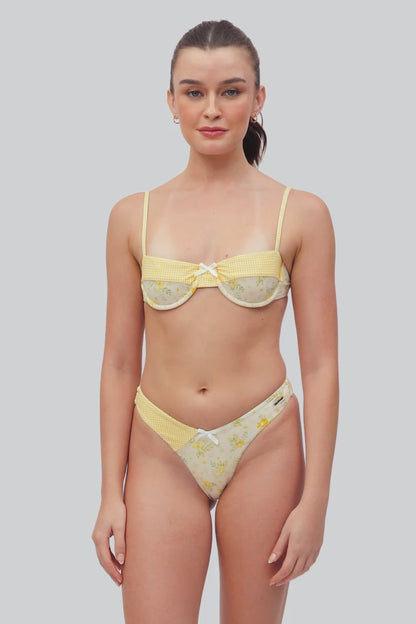 Amber Cheeky Bottoms / Marigold Pointelle