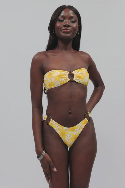 Kaila Double Ring Cheeky Bottoms / Passionfruit FINAL SALE