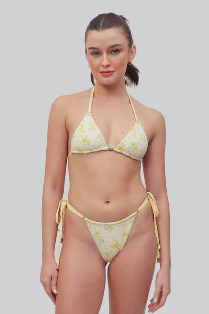 Maddy String Cheeky Bottoms / Marigold Pointelle FINAL SALE