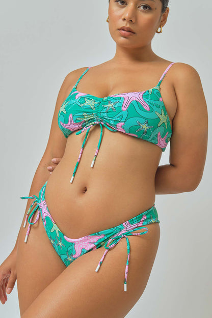 Sophia Scrunched Top / Caribbean