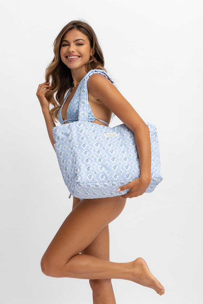 Quilted Tote Bag / Hamptons