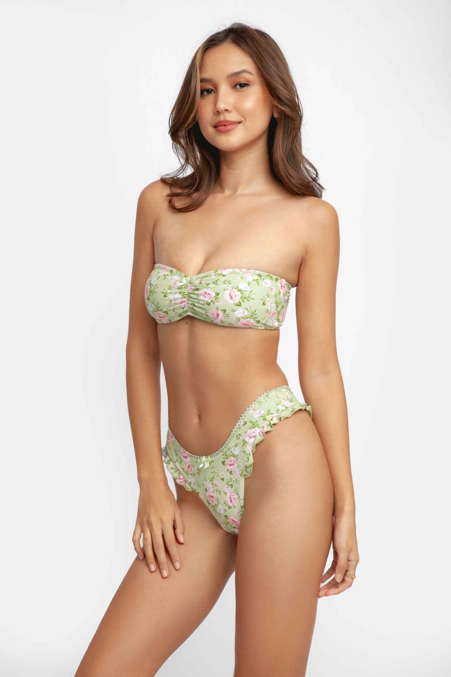 Candice Ruffled Cheeky Bottoms / Nantucket