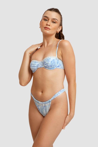 Georgia Ruched Underwire Top / Stardust FINAL SALE