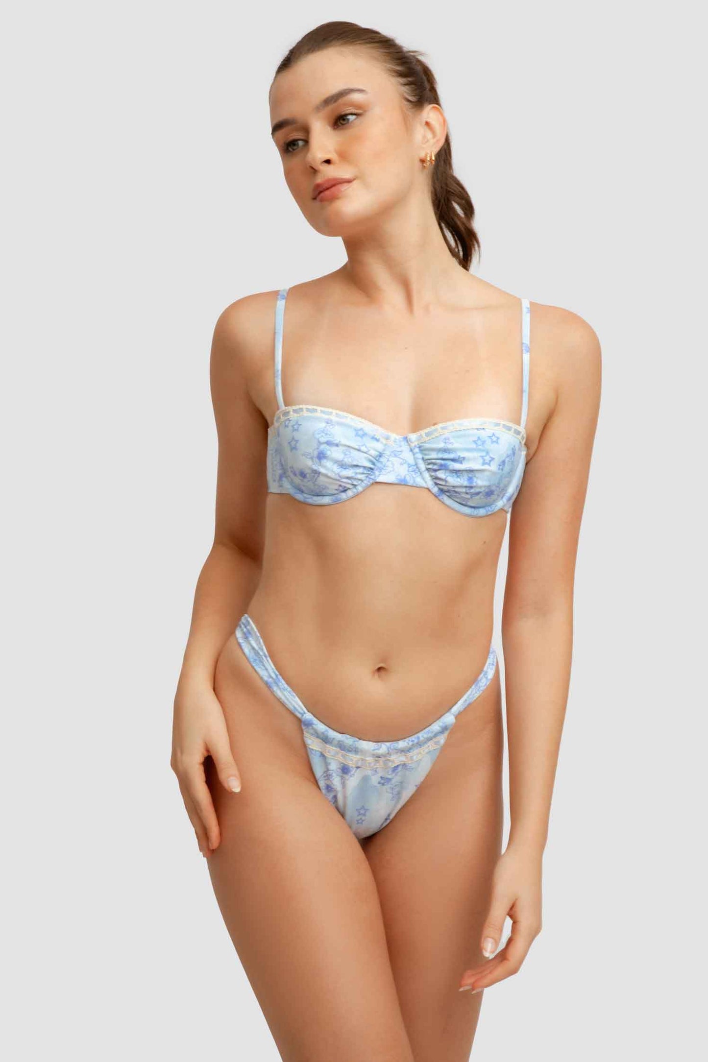 Georgia Ruched Underwire Top / Stardust FINAL SALE