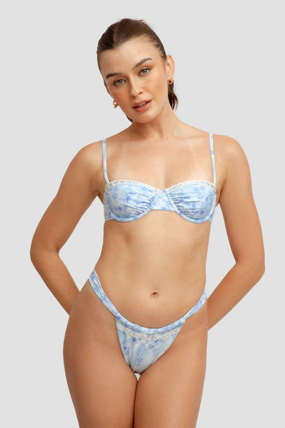 Georgia Ruched Underwire Top / Stardust FINAL SALE